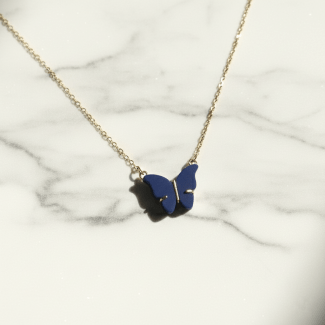 Butterfly Necklace - 18K Gold