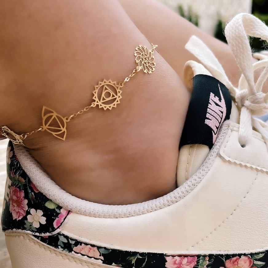 7 chakra anklet 2