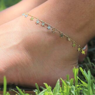 Star Cluster Anklet - 18K Gold