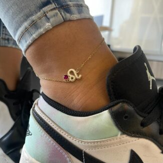 Horoscope Sign Anklet - 18K Gold