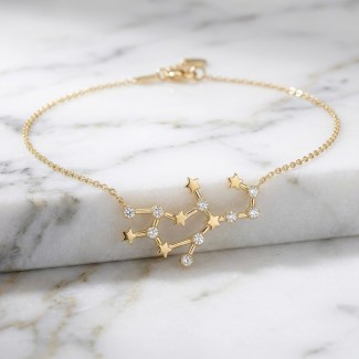 Virgo Constellation Anklet - 18K Gold