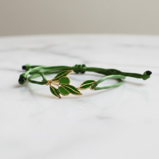 Ghosn Al Zaytoon Thread Bracelet by Yasmin - 18K Gold